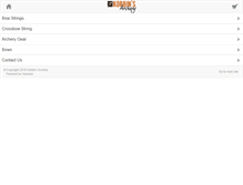 Tablet Screenshot of korbinsarchery.com